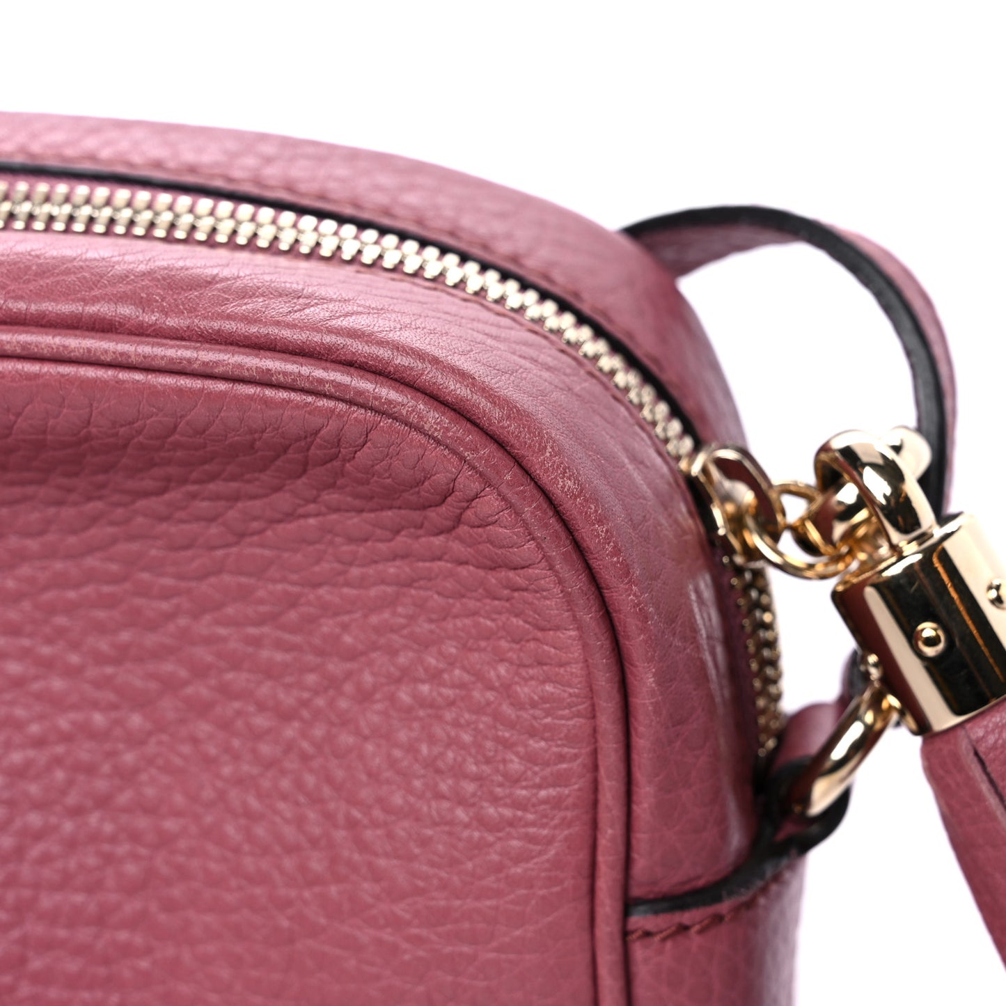 Pebbled Calfskin Small Soho Disco Bag Peonia Flower