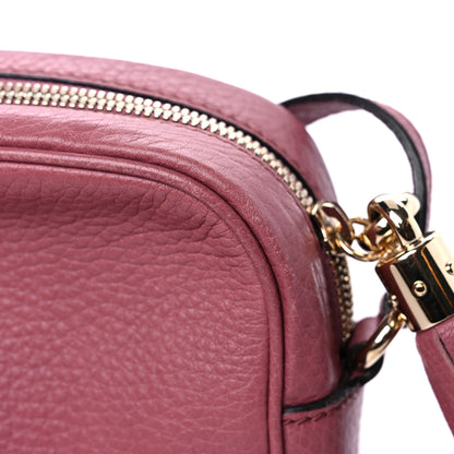 Gucci Pebbled Calfskin Small Soho Disco Bag Peonia Flower 15 of 18