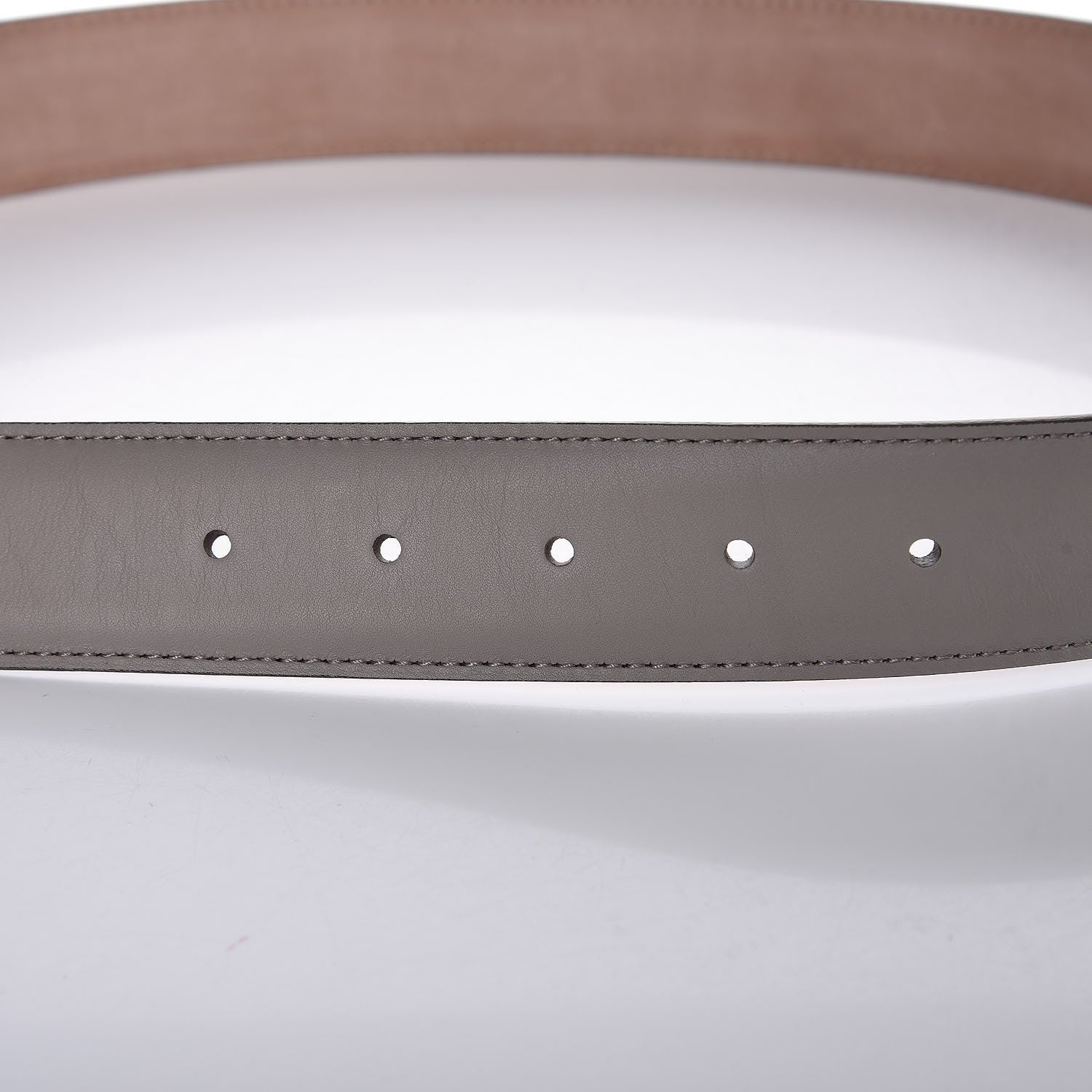 Gucci Moon Calfskin Interlocking G 37mm Belt 80 32 Storm Grey 6 of 7