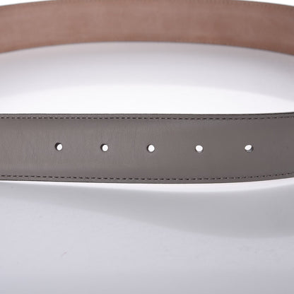 Gucci Moon Calfskin Interlocking G 37mm Belt 80 32 Storm Grey 6 of 7