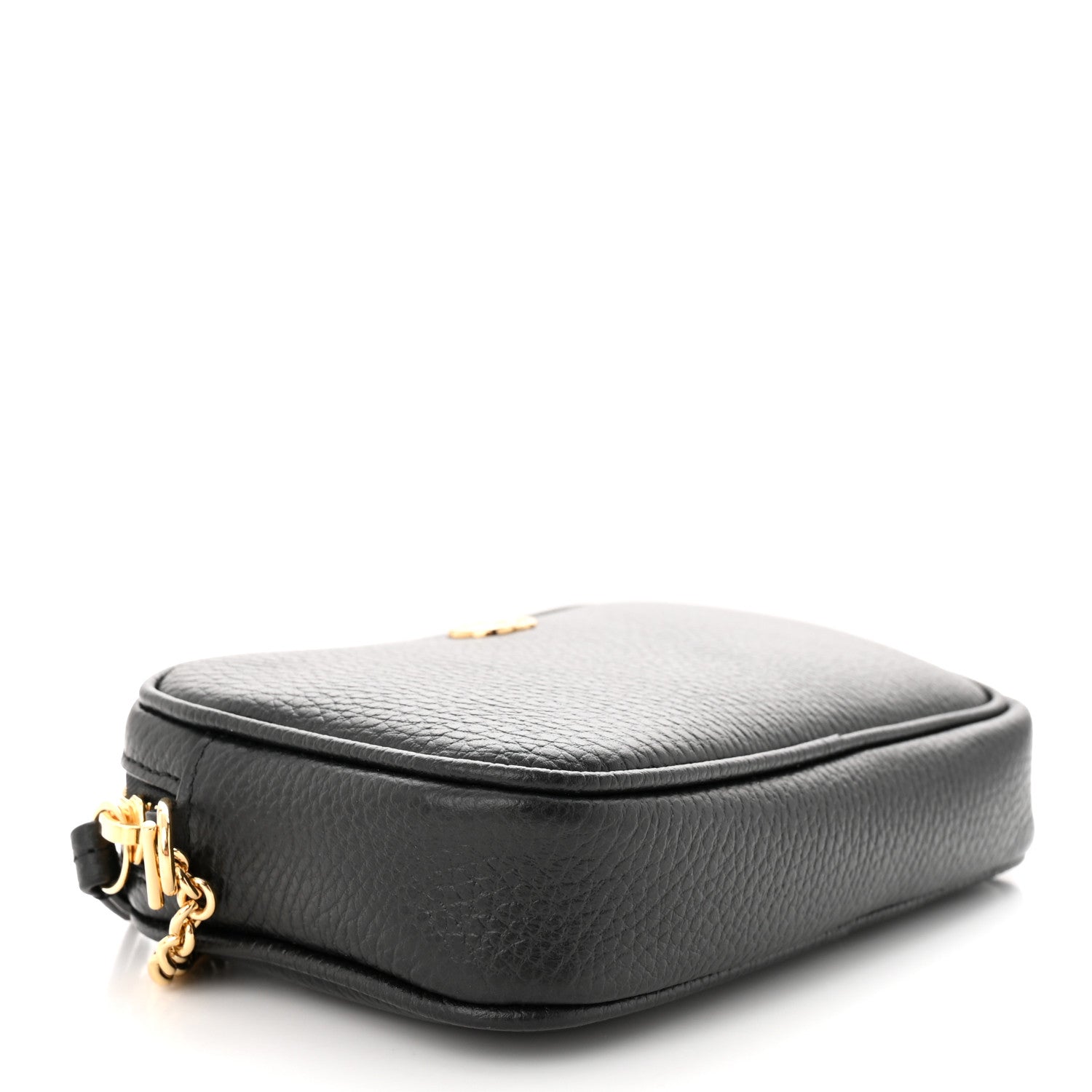 Gucci Dollar Calfskin Super Mini GG Marmont Chain Shoulder Bag Black 4 of 11