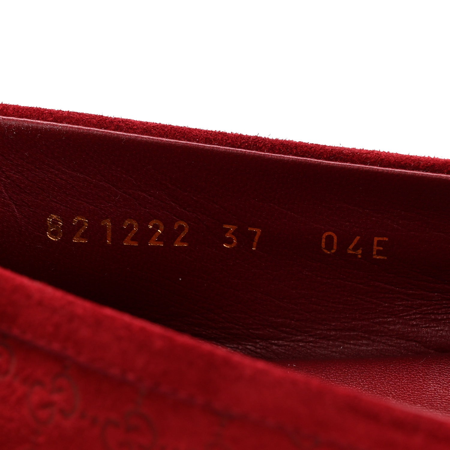 Gucci Suede Micro GG Horsebit Womens Kensington Moccasin Loafers 37 Rosso Ancora 9 of 10