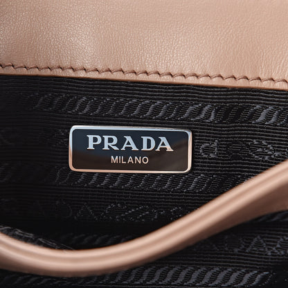 Prada Saffiano Soft Calfskin Chain Crossbody Bag Cipria 6 of 9