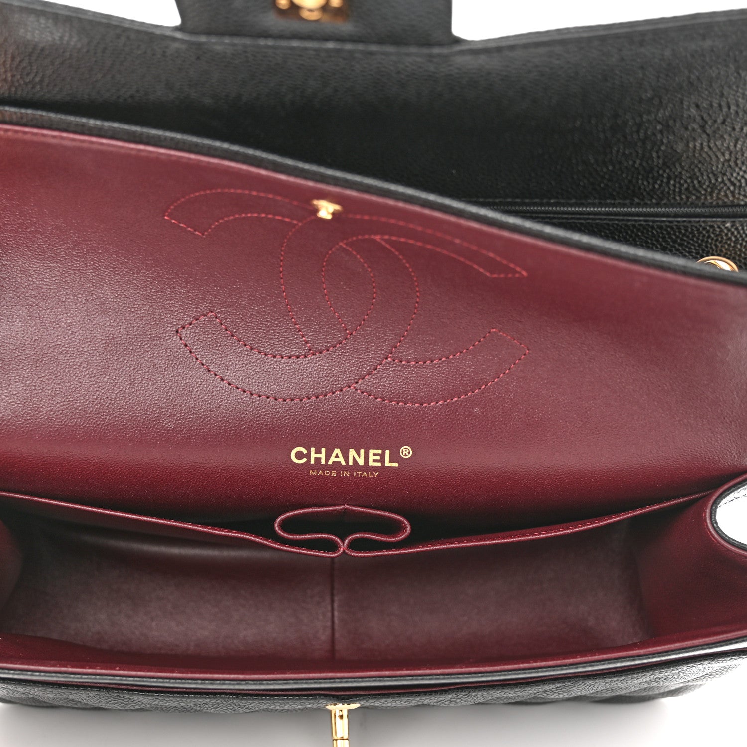 Chanel Caviar Quilted Jumbo Double Flap Black 5 of 10