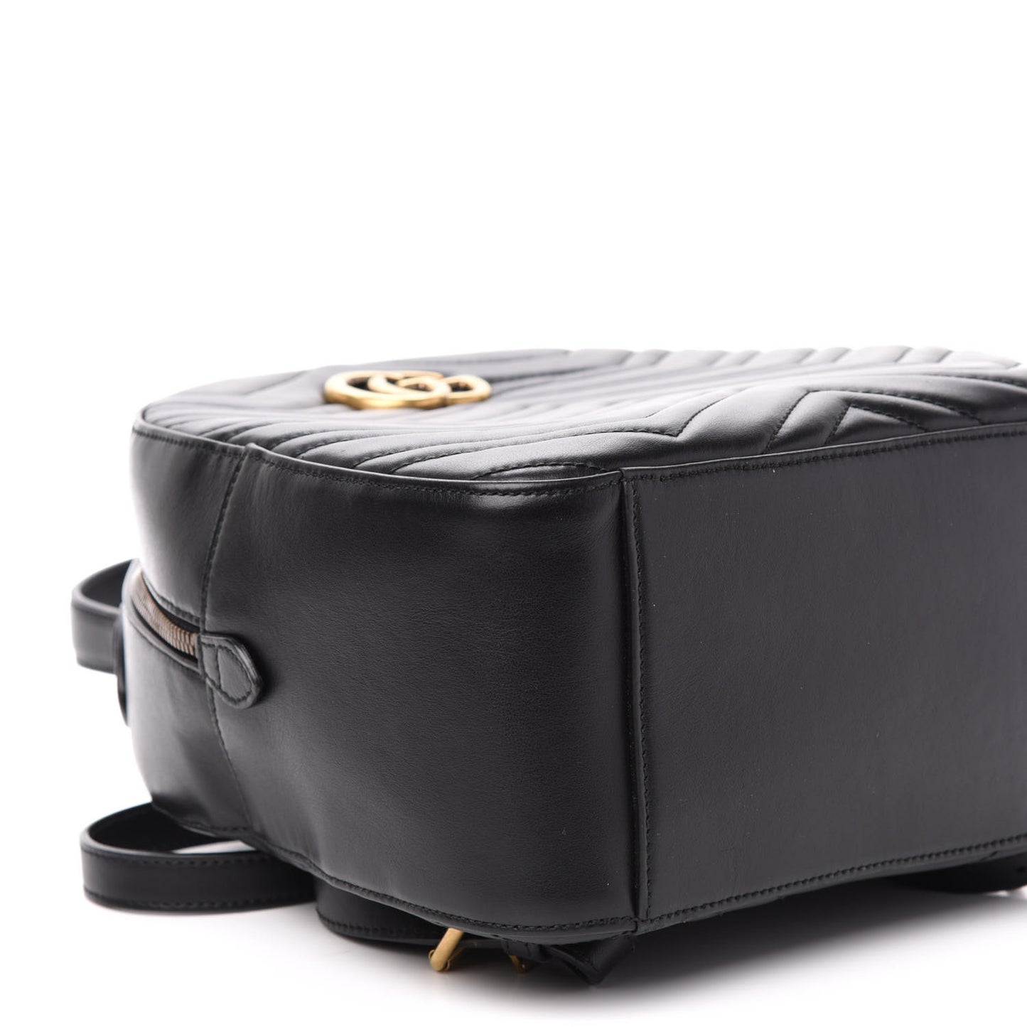 Calfskin Matelasse GG Marmont Dome Backpack Black