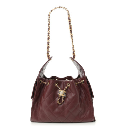 Chanel Caviar Quilted Small Chanel 25 Handbag Burgundy 1 of 10