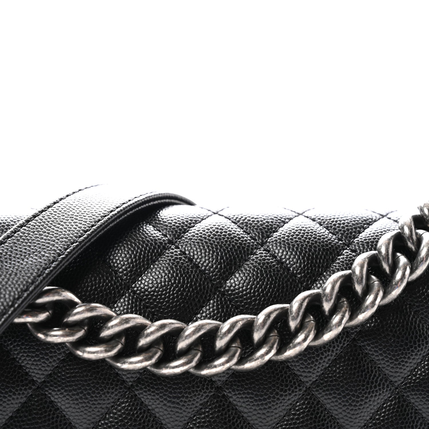 Chanel Caviar Quilted Medium Boy Flap Black 7 of 9