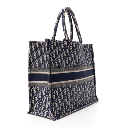 Christian Dior Oblique Large Book Tote Blue Multicolor 3 of 10