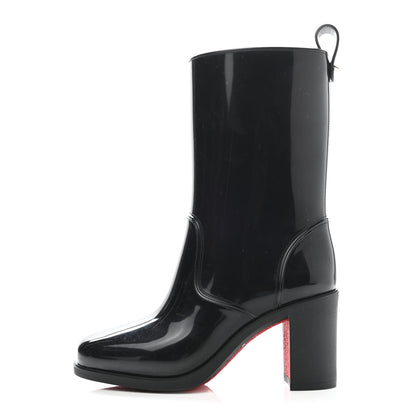 Christian Louboutin Recycled PVC Calfskin Loubirain 70 Boots 35 Black 1 of 8