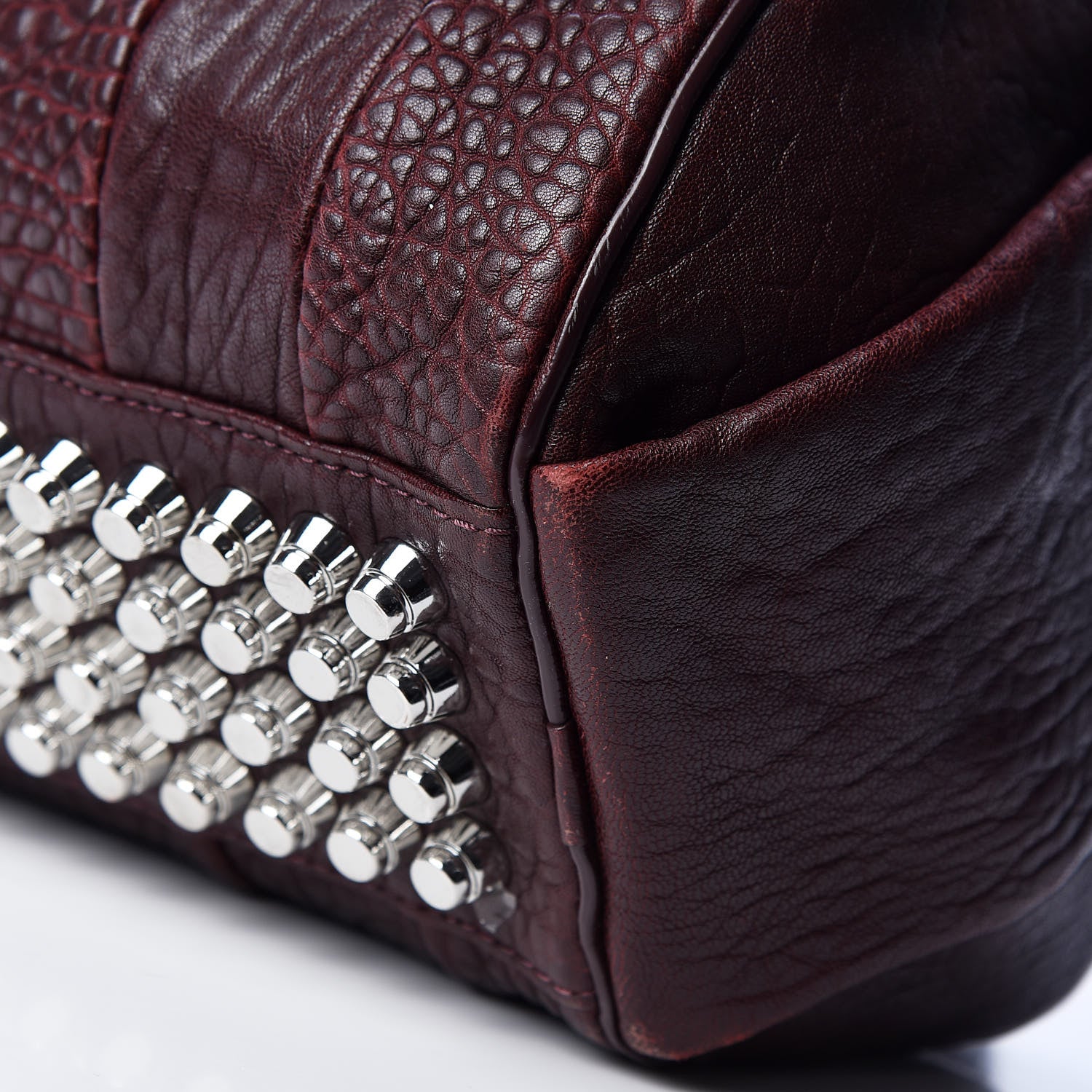 Alexander Wang Pebbled Lambskin Rockie Beet Rhodium Hardware 6 of 8