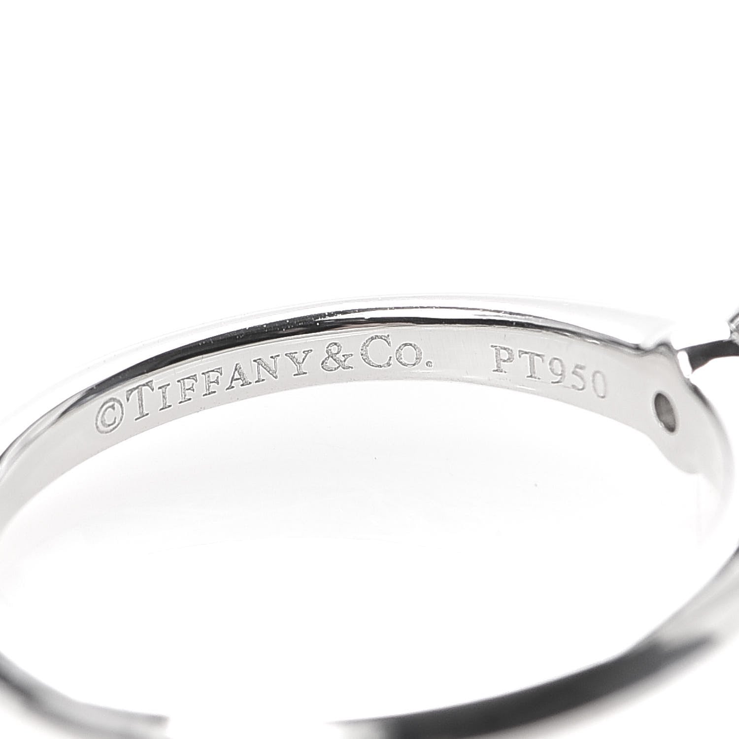 Tiffany Platinum Diamond .29ct Solitaire Engagement Ring 52 6 5 of 6