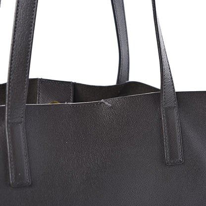 Saint Laurent Calfskin Large Shopping Tote Dark Grey 12 of 21