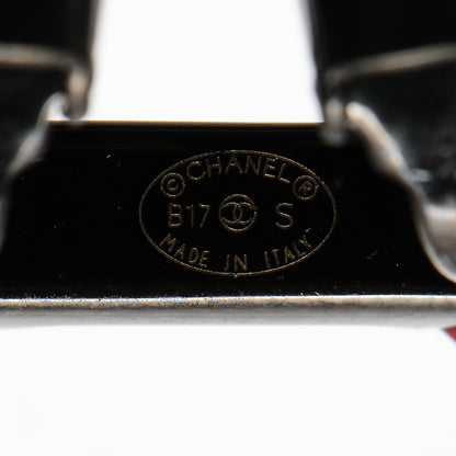 Chanel Crystal CC Clip On Earring Red 4 of 5