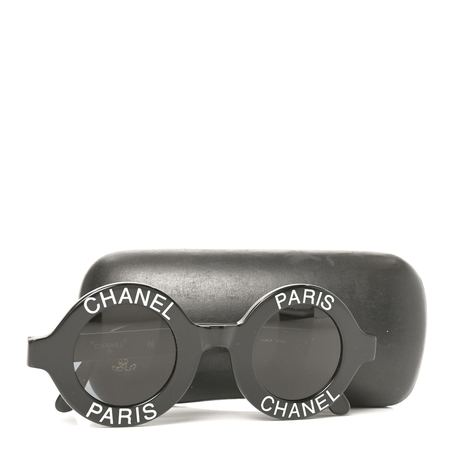 Round 01945 94305 Sunglasses Black White