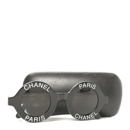 Chanel Round 01945 94305 Sunglasses Black White 7 of 7
