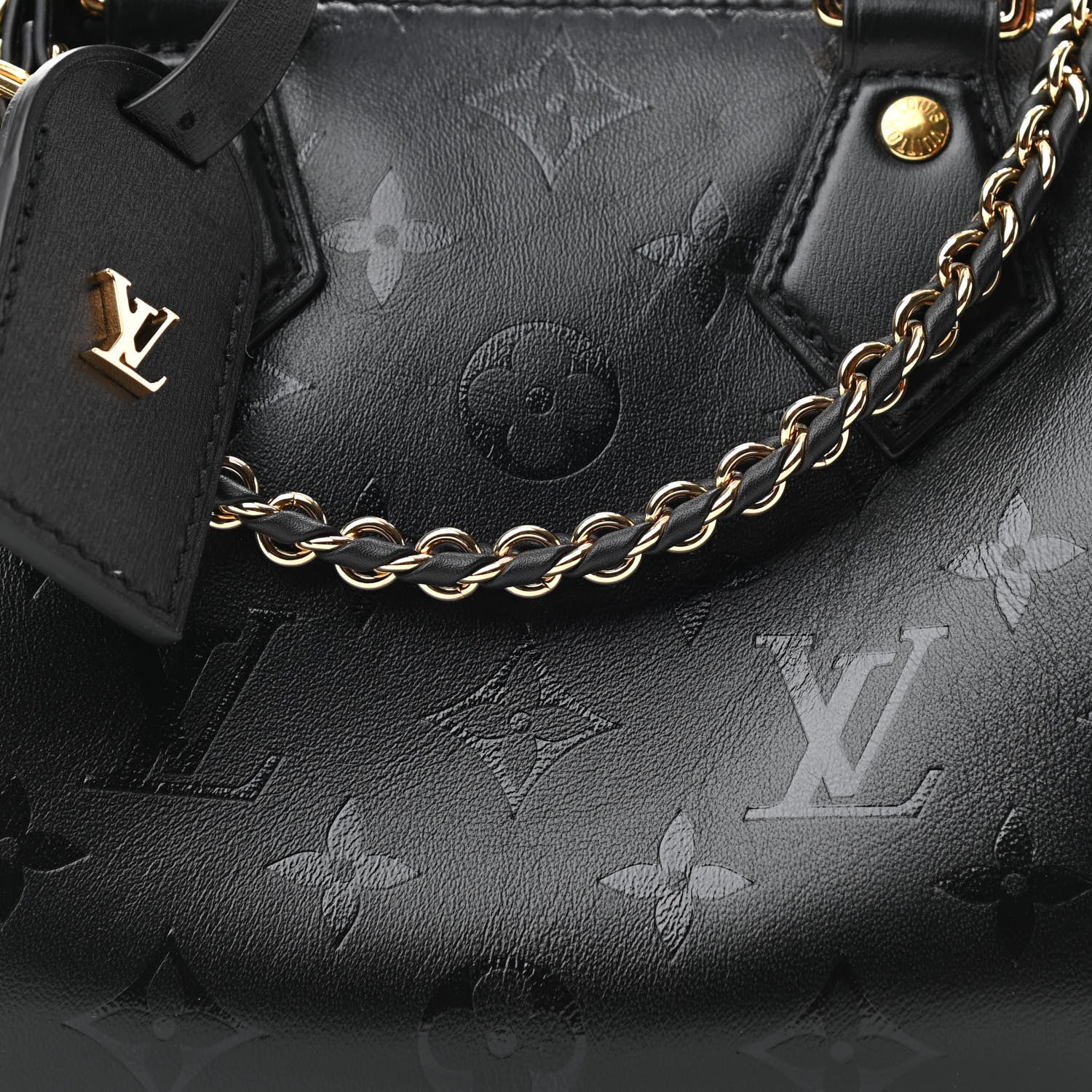 Louis Vuitton Monogram Ink Speedy BB Black 7 of 9