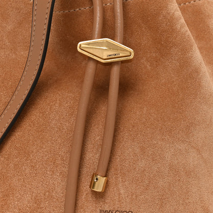 Jimmy Choo Suede Mini Fringe Tassel Bag Toffee 7 of 9