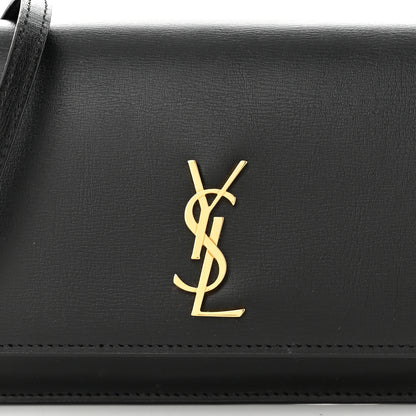 Saint Laurent Smooth Calfskin Monogram Phone Holder Crossbody Black 7 of 10