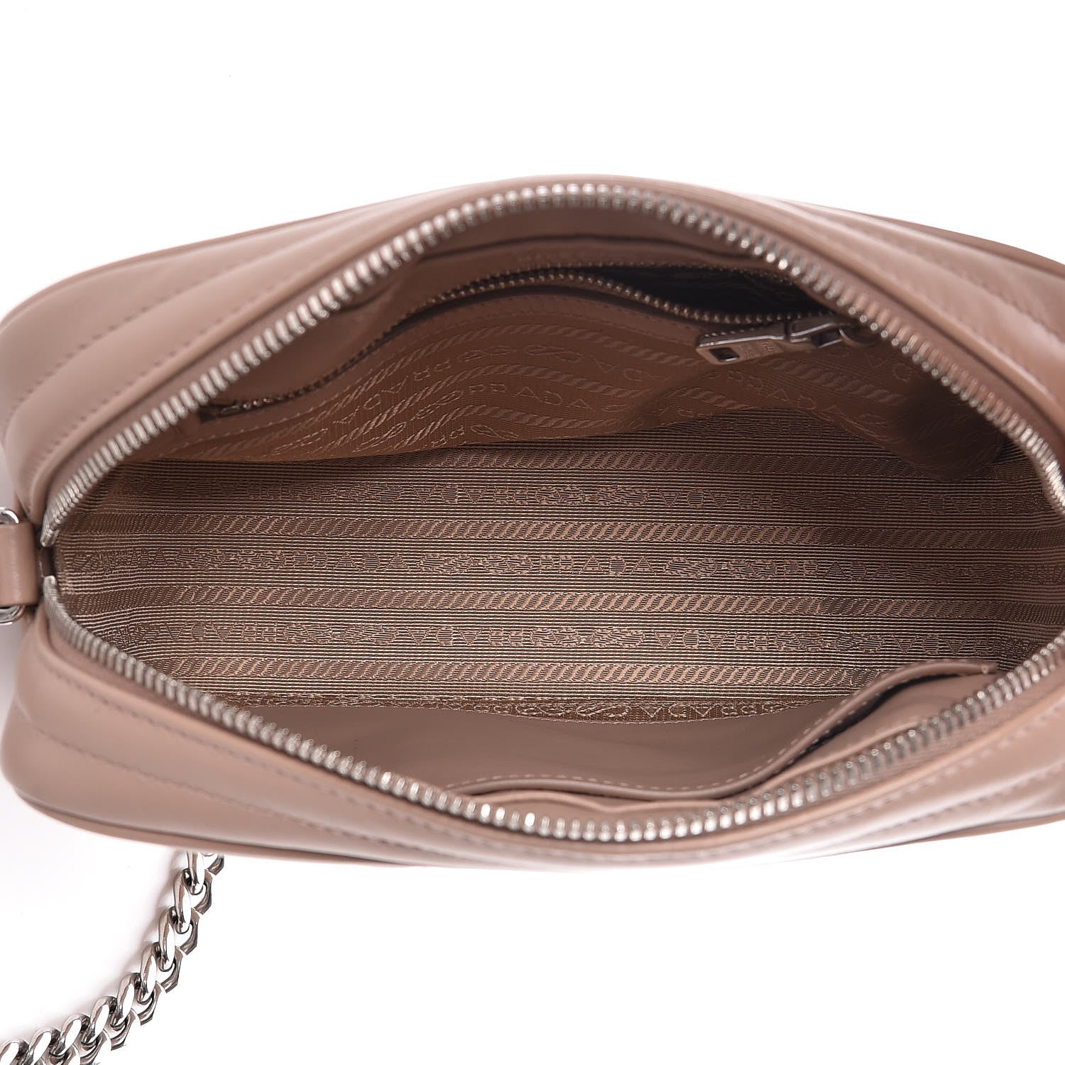 Prada Soft Calfskin Diagramme Crossbody Bag Cipria 5 of 10