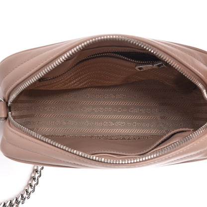 Prada Soft Calfskin Diagramme Crossbody Bag Cipria 5 of 10