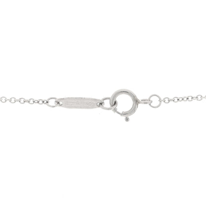 Tiffany Platinum Diamond Small Checkerboard Key Pendant Necklace 5 of 5