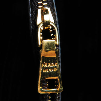 Prada Spazzolato Promenade Tote Pavone Fume 8 of 10