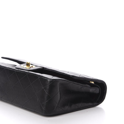 Chanel Lambskin Quilted Medium Double Flap Black 7 of 12