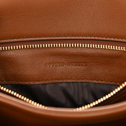 Gucci Roxy Calfskin Web Medium Blondie Shoulder Flap Bag Cuir 7 of 8