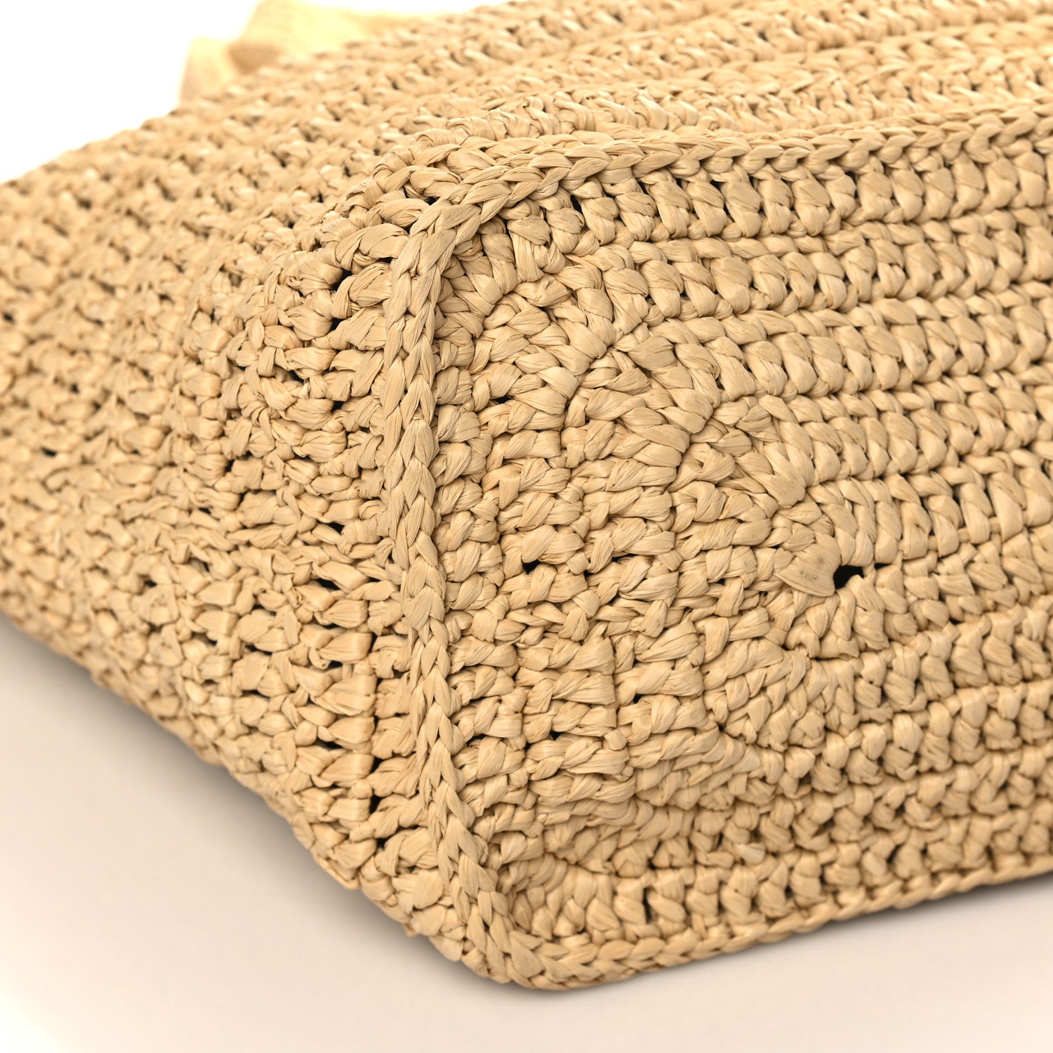 Saint Laurent Raffia Rive Gauche Tote Natural 8 of 9