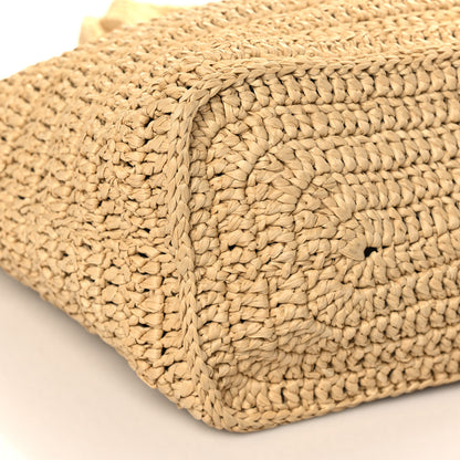 Saint Laurent Raffia Rive Gauche Tote Natural 8 of 9