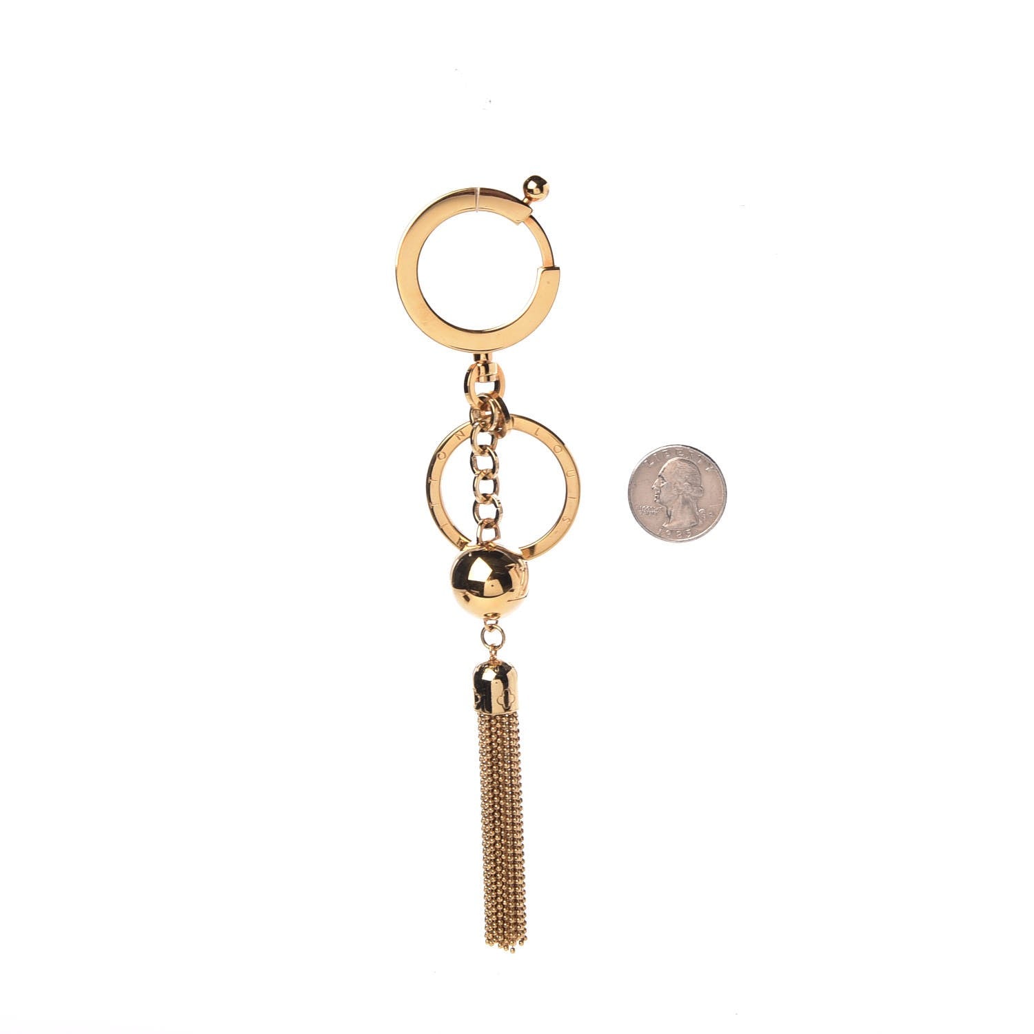 Louis Vuitton Swing Key Holder Gold 2 of 3