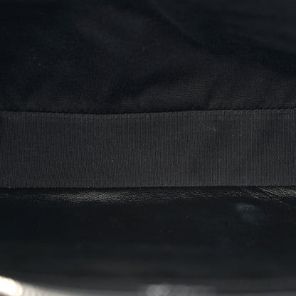 Saint Laurent Sheepskin Matelasse Chevron Monogram Large College Satchel Black 5 of 11