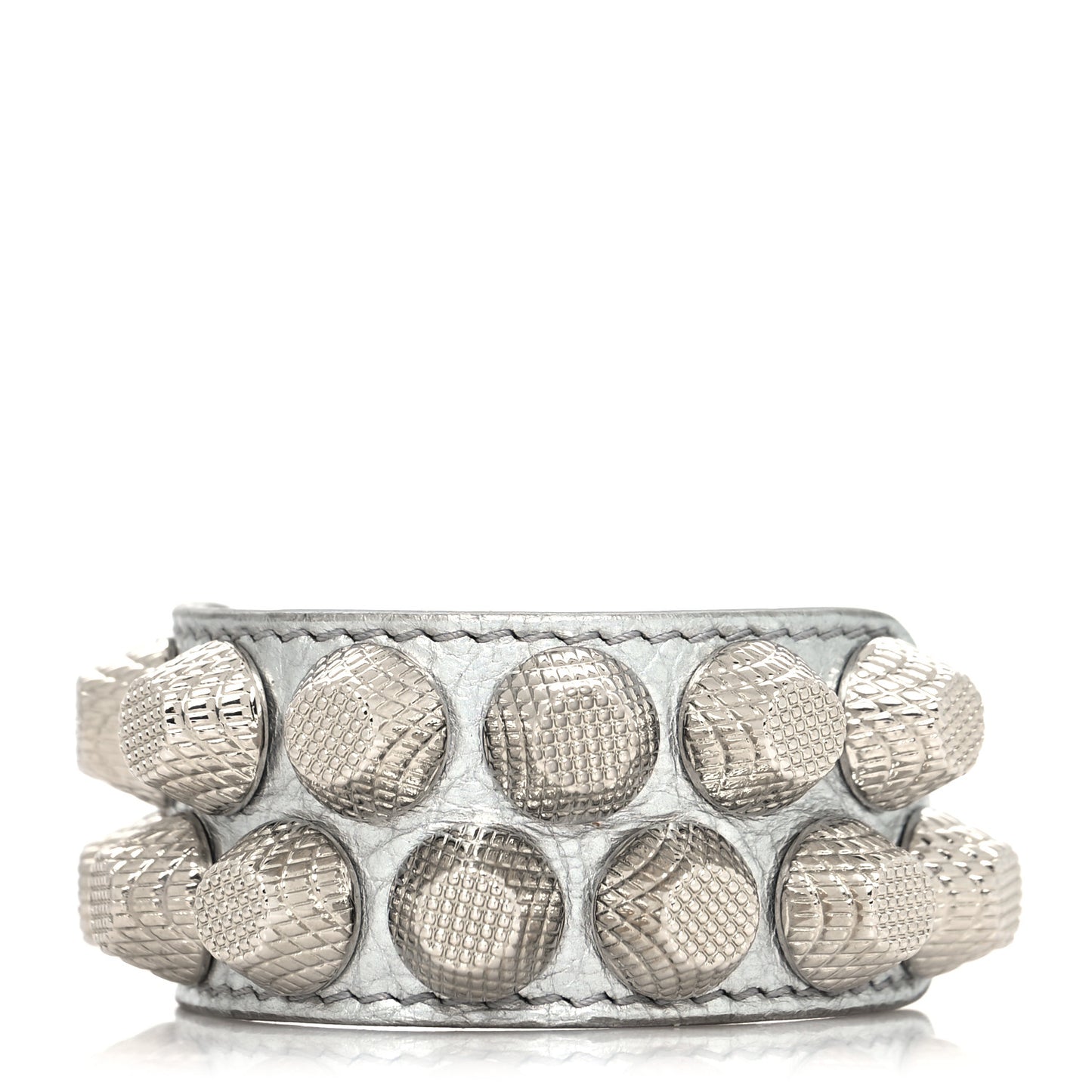 Agneau Arena Two Row Giant 21 Silver M Bracelet Silver