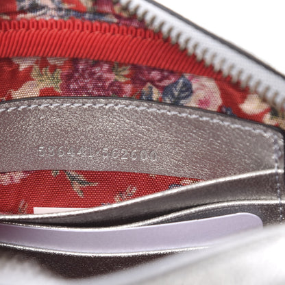 Gucci Laminated Nappa Web Trapuntata Mini GG Shoulder Bag Argento 7 of 11