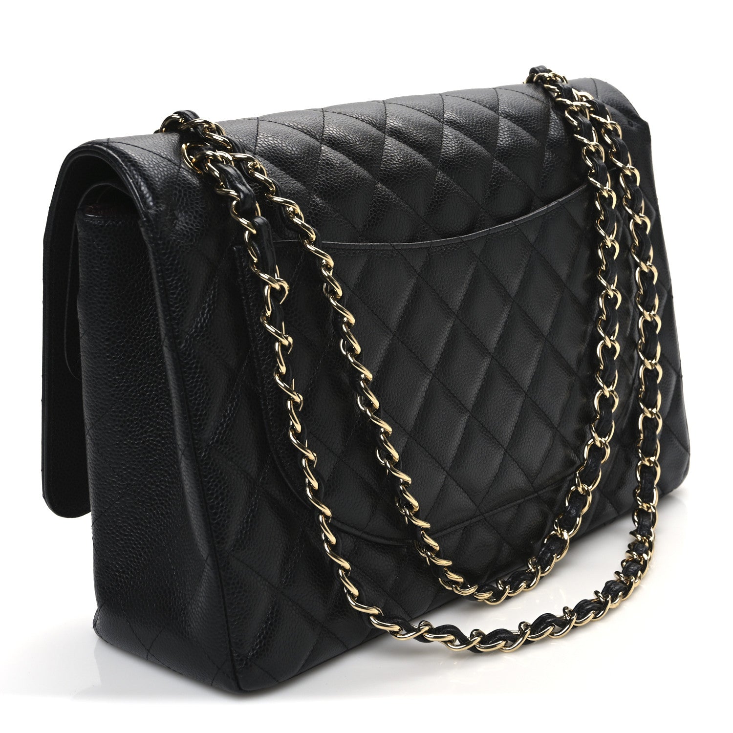 Chanel Caviar Quilted Maxi Double Flap Black 3 of 11