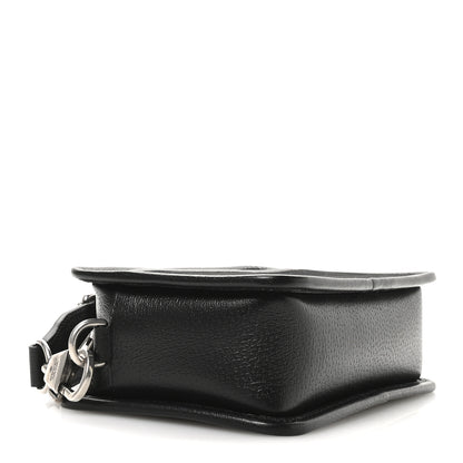 Gucci Monogram Jumbo GG Textured Dollar Calfskin Web Mini Crossbody Bag Black 4 of 11