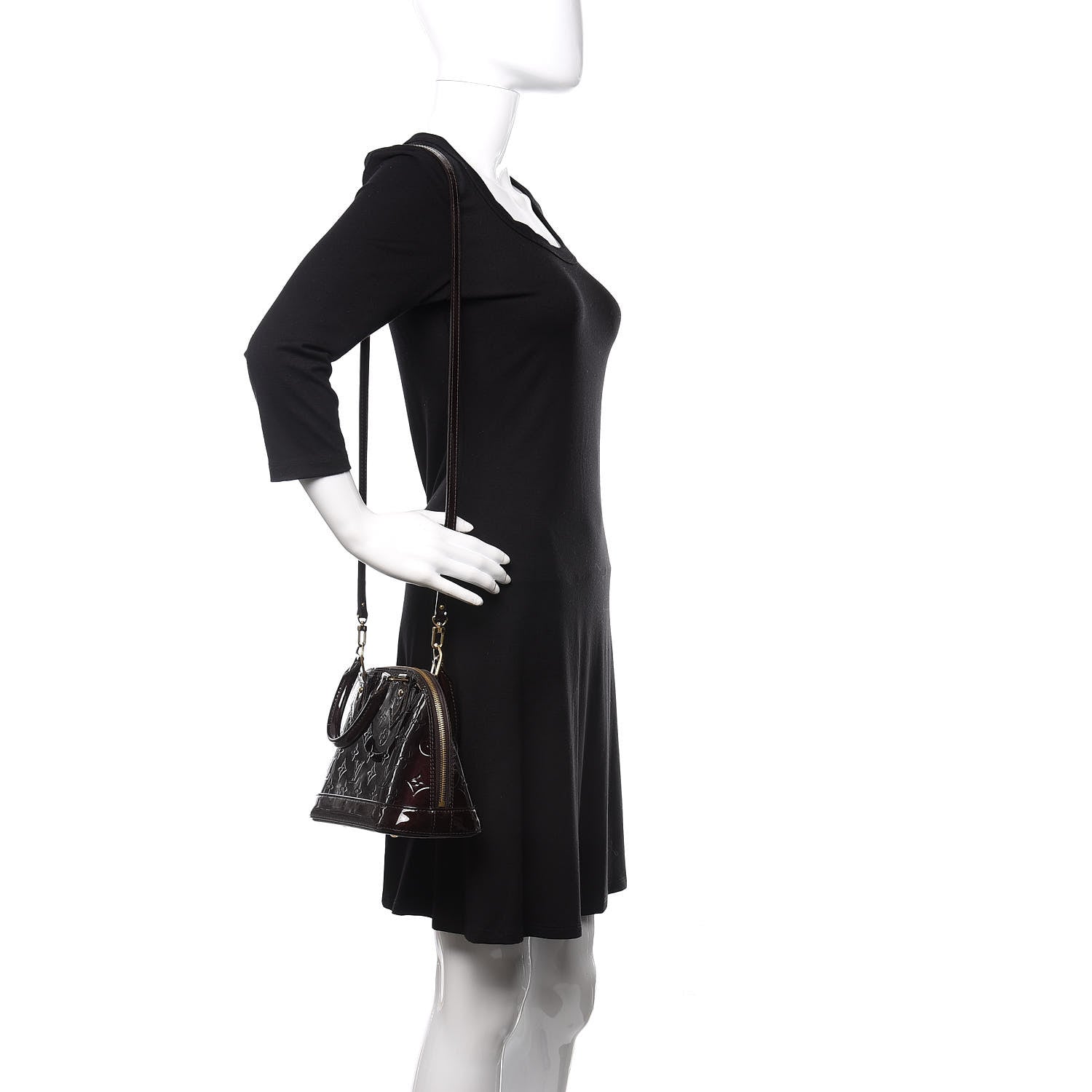 Louis Vuitton Vernis Alma BB Amarante 2 of 10