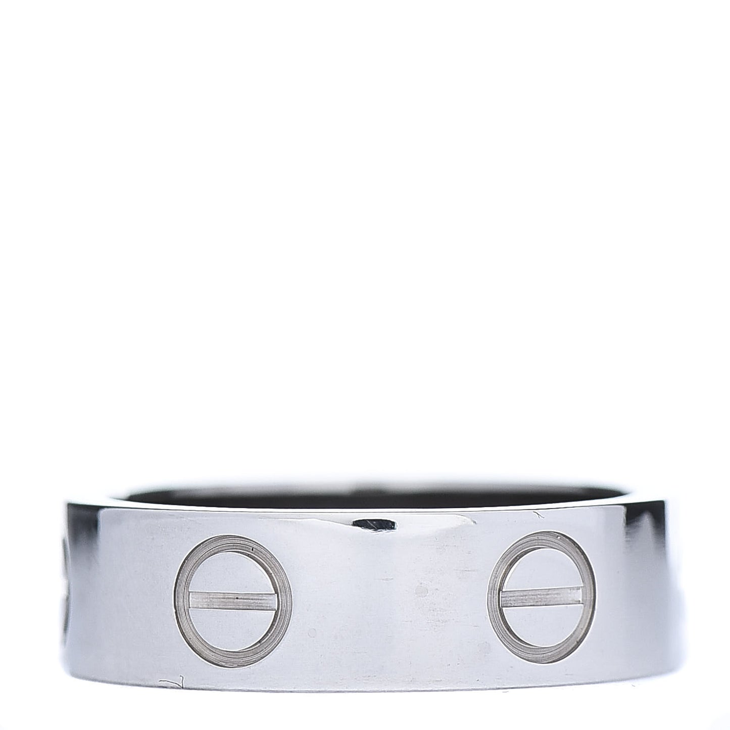 18K White Gold 5.5mm LOVE Ring 51 5.75
