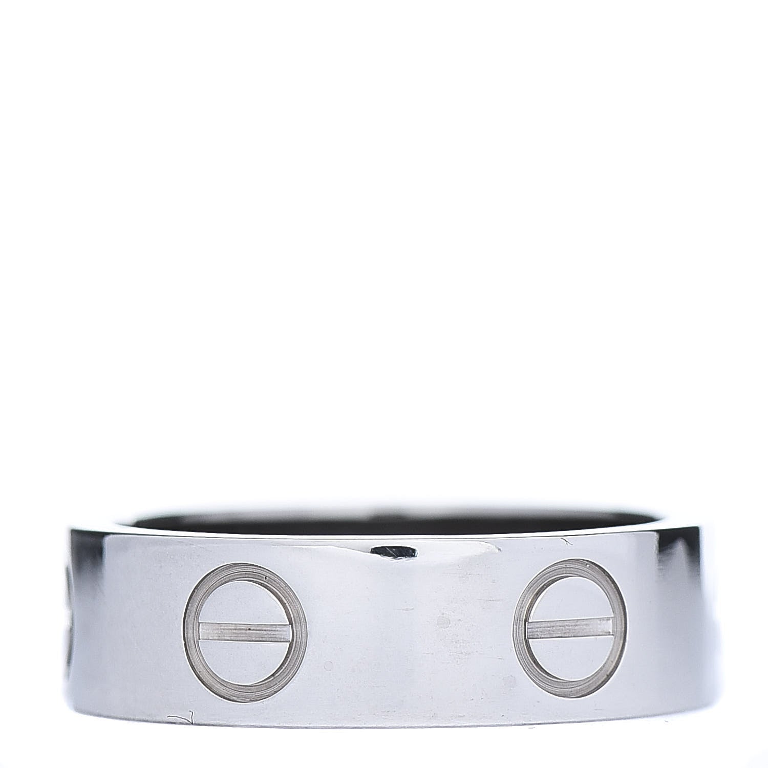 Cartier 18K White Gold 5.5mm LOVE Ring 51 5.75 3 of 6