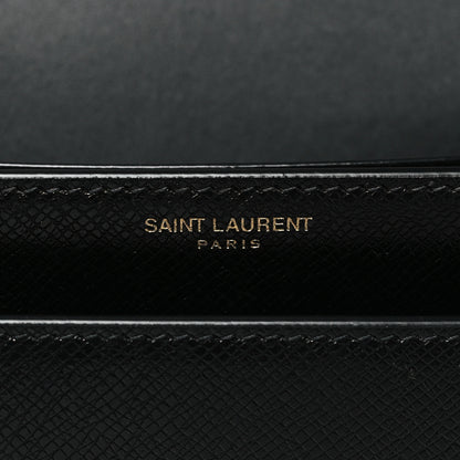 Saint Laurent Coated Bark Calfskin Medium Monogram Sunset Black 6 of 10