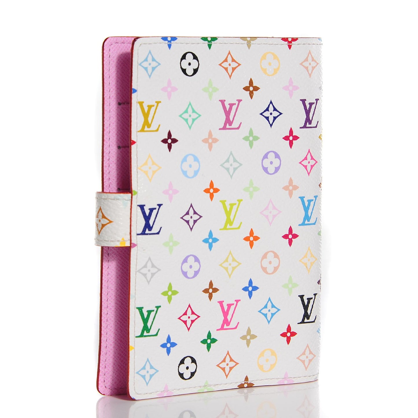 Monogram Multicolor Small Ring Agenda Cover White Litchi