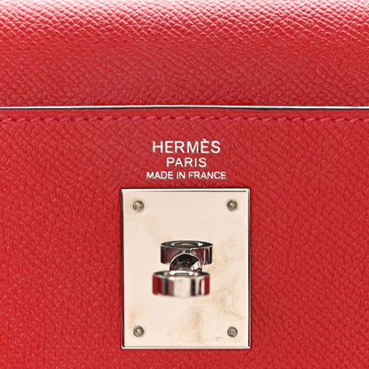 Hermes Epsom Kelly Sellier 32 Rouge Casaque 18 of 29