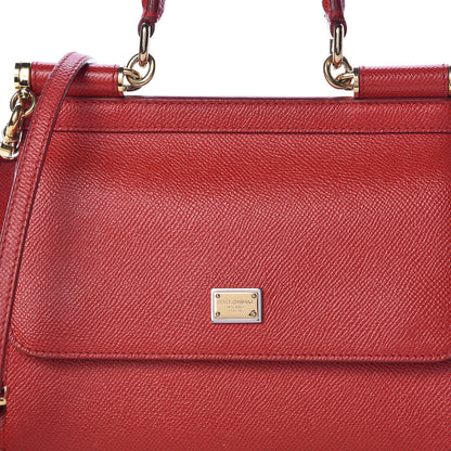 Dolce & Gabbana Dauphine Small Miss Sicily Satchel Dark Red 11 of 11