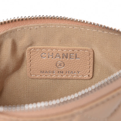 Chanel Caviar Quilted Small Cosmetic Case Beige 6 of 10