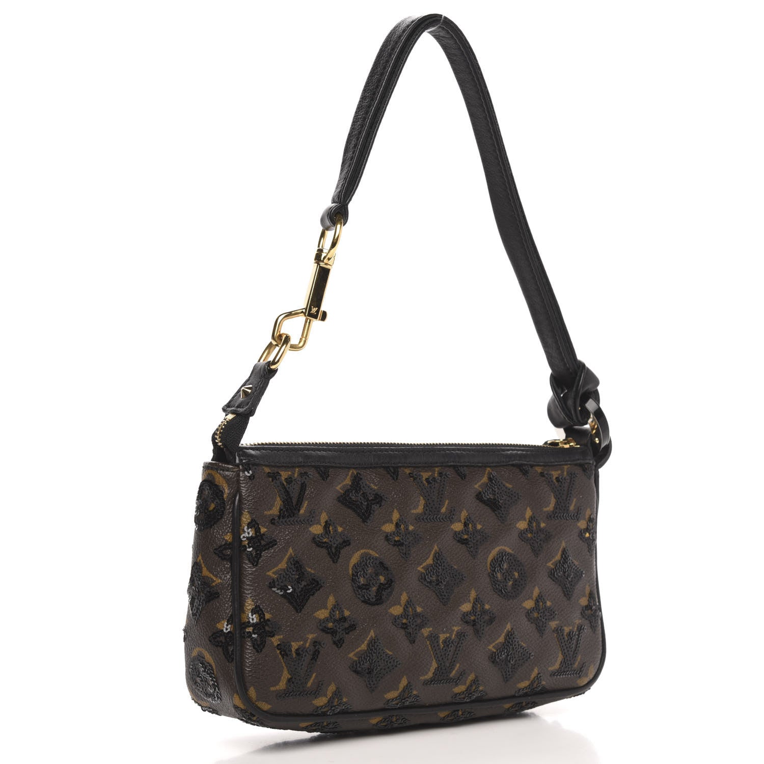 Louis Vuitton Monogram Sequins Eclipse Pochette Noir 3 of 8