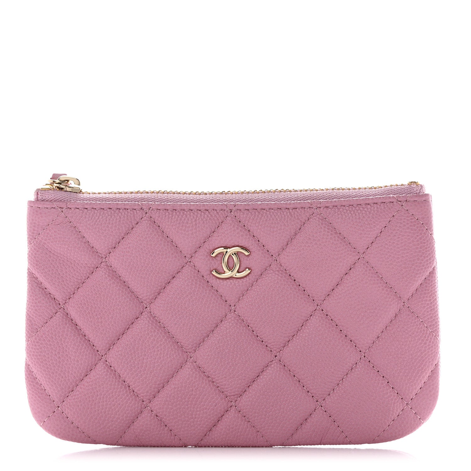 Chanel Caviar Quilted Small Cosmetic Case Pink 1 of 9