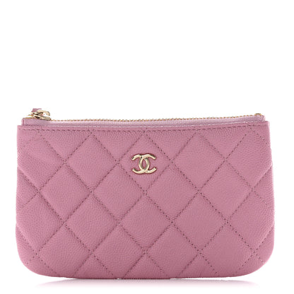 Chanel Caviar Quilted Small Cosmetic Case Pink 1 of 9