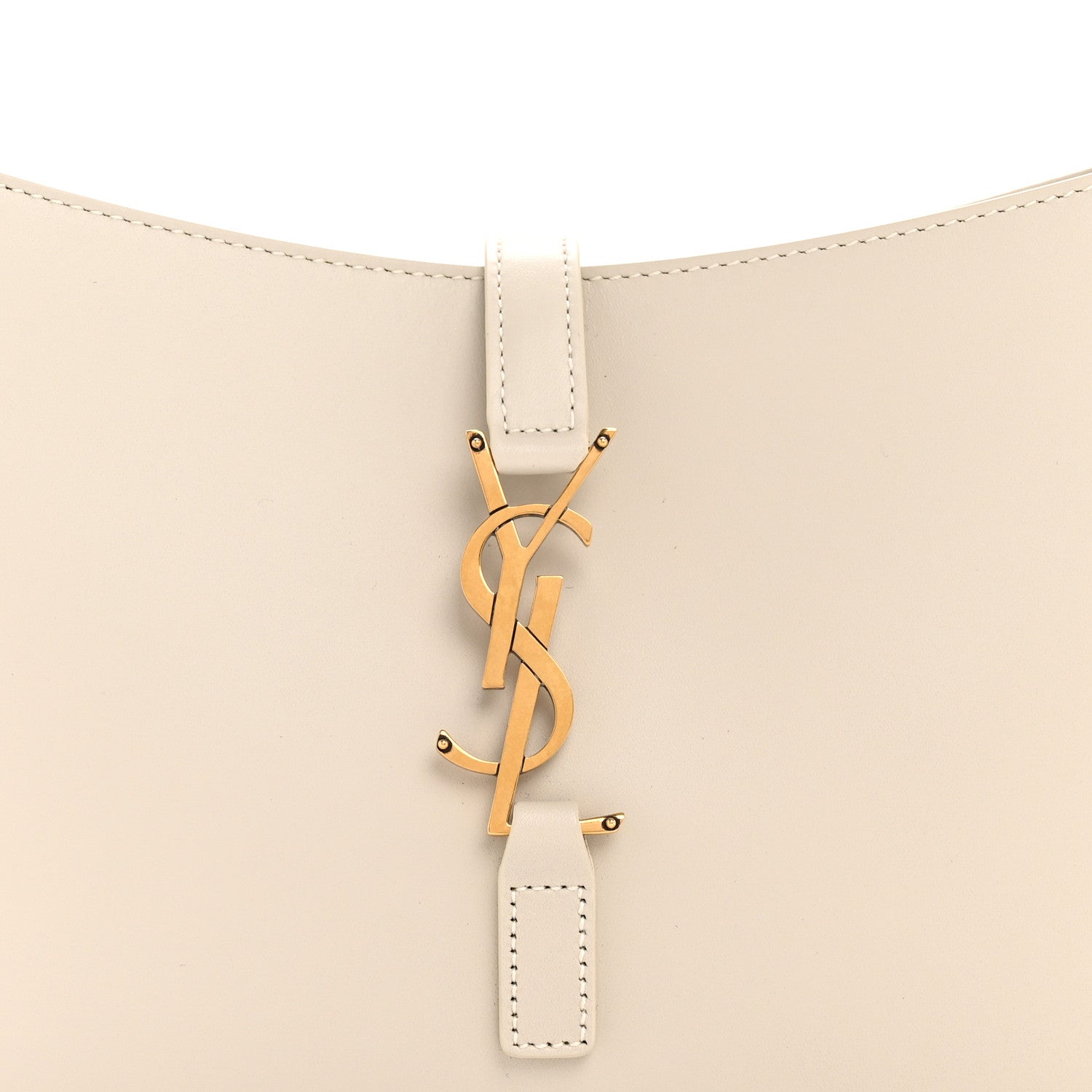 Saint Laurent Smooth Calfskin Le 5 A 7 Hobo Crema Soft 8 of 11
