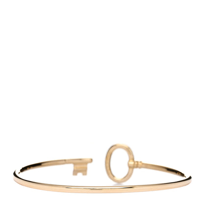 Tiffany 18K Yellow Gold Diamond Keys Wire Bracelet 2 of 3