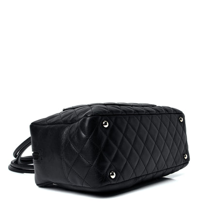 Chanel Calfskin Quilted Large Cambon Bowler Black 6 of 8